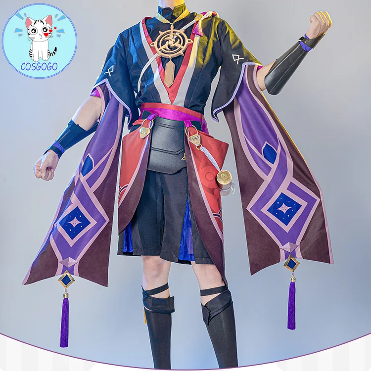

STOCK Anime! Genshin Impact Scaramouche Game Suit Gorgeous Uniform Cosplay Costume Halloween Carnival Party For Men Kunikuzushi