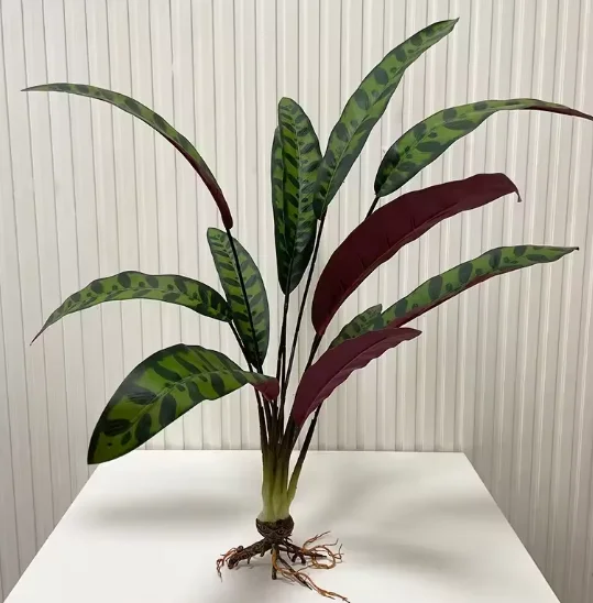 Artificial Green Lotus Leaf Plant with Roots for Home and Garden Decor - Elegant Simulation for Wedding and Party Table Settings