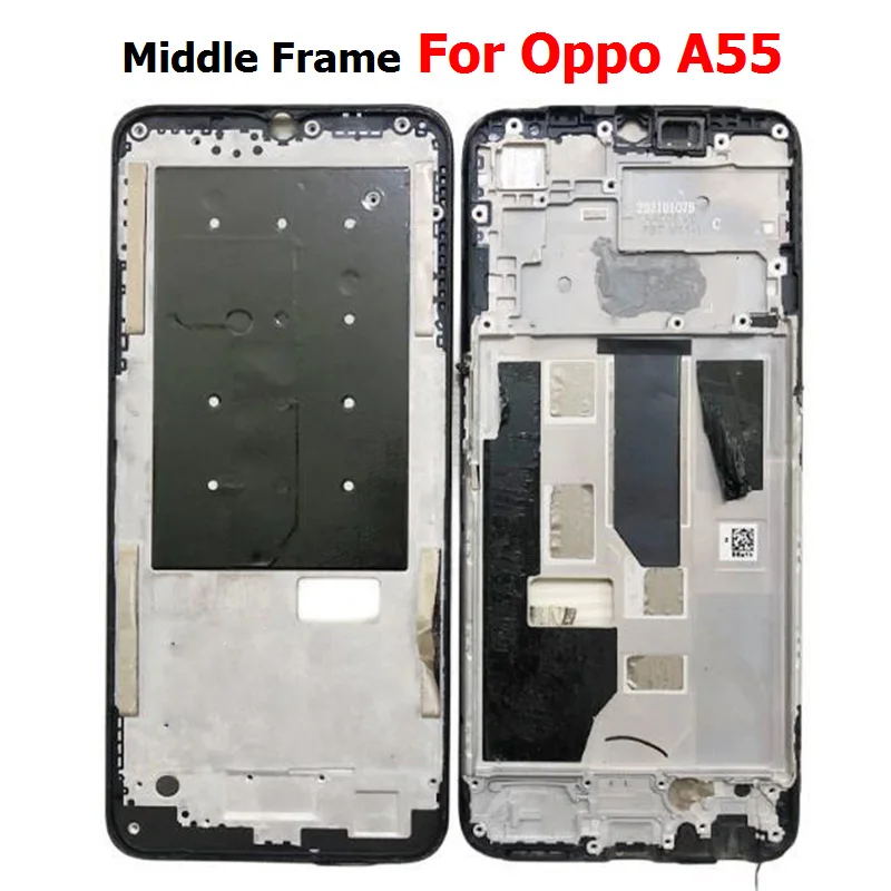 

Новая средняя рамка для Oppo A55 Передняя пластина Корпус рамка ЖК-Держатель Замена