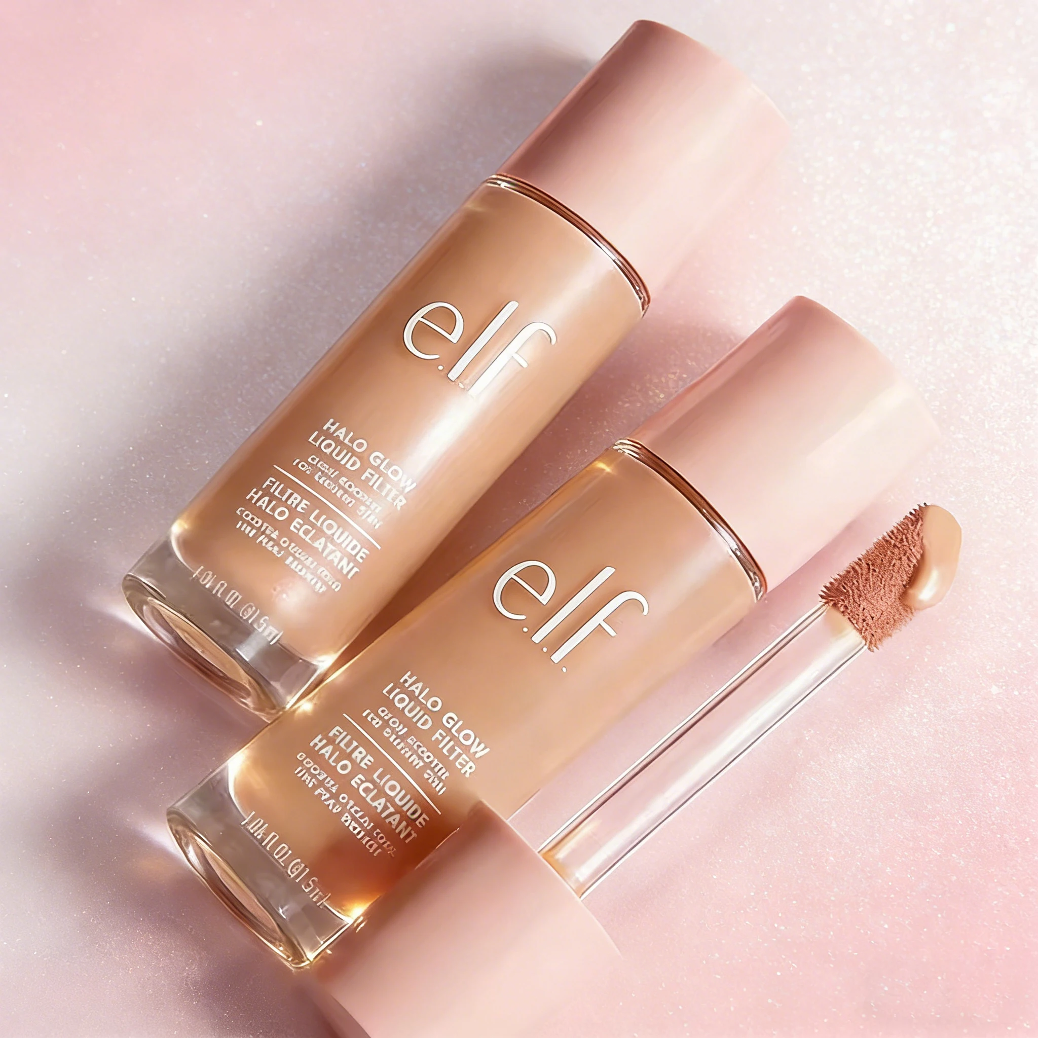 ELF Halo Glow Liquid Filter Fondotinta Liquido 3 Nuove Tonalità per un Aspetto Sano e Più Radioso Base Trucco Prodotti di Bellezza - immagine 2