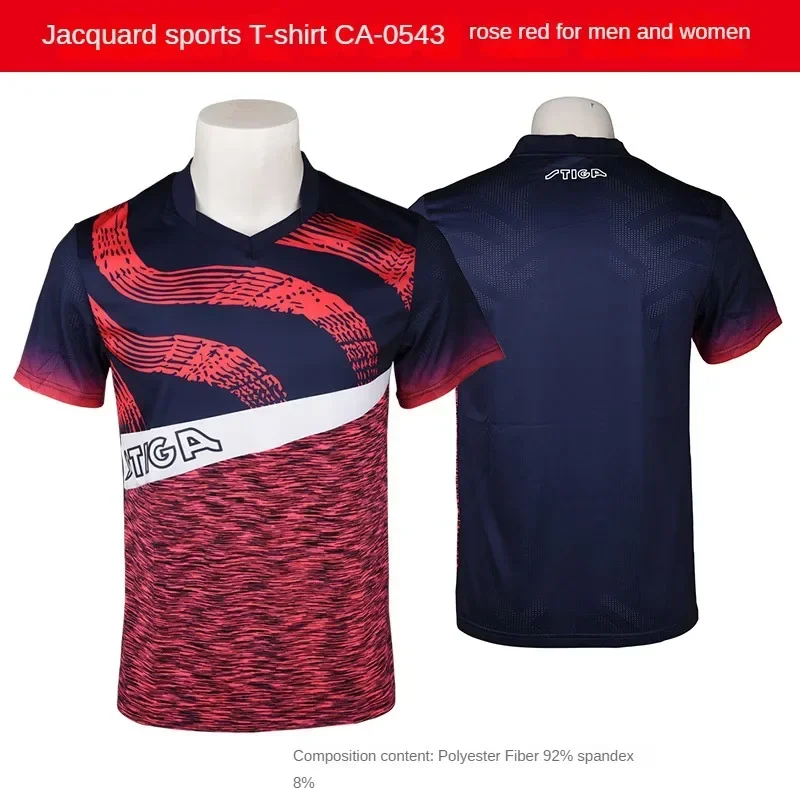 national team Sport jersey stiga Table tennis jersey men women t-shirts T shirt Badminton bottom quick dry top