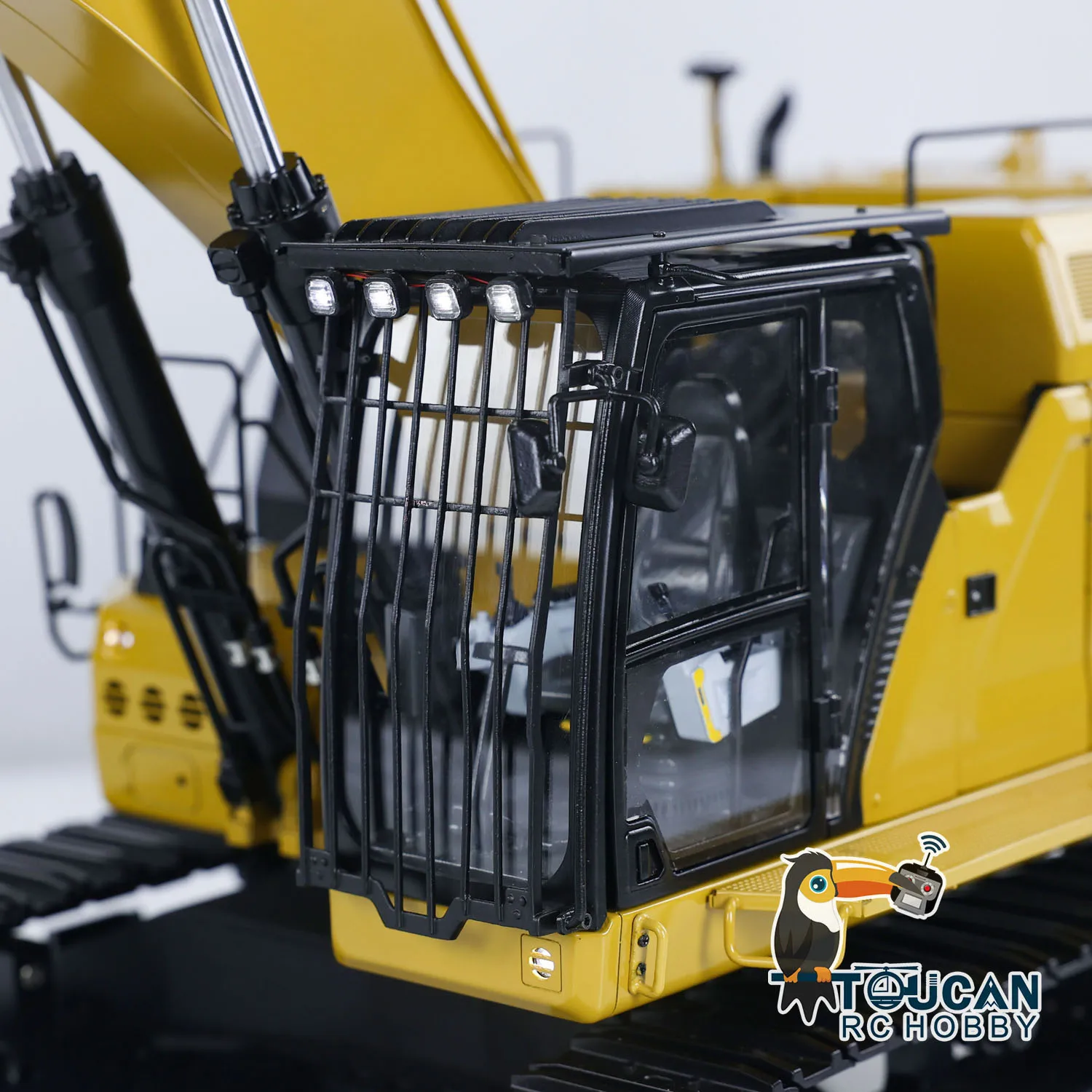 RC Hydraulic Metal Mining Excavator 374F RTR 1/14 Remote Control Painted Heavy Construction Digger Model Toy TH22958 5