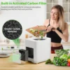 AIRMSEN Kitchen Compost Bin, 4L Odor-Free Indoor Food Waste Composter, 3-5 Hours Fast Composting, Smart Sensor & Stronger Blades 6