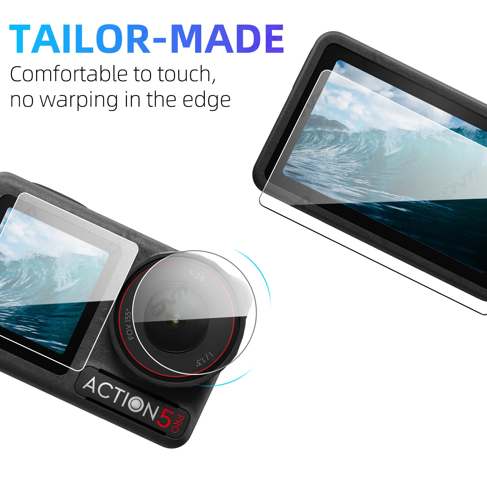 [9PCS] Screen Protector for DJI Osmo Action 5 Pro Ultra-Clear Tempered Glass Camera Lens Screen Protector Film Accessories Set 2