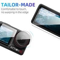 [9PCS] Screen Protector for DJI Osmo Action 5 Pro Ultra-Clear Tempered Glass Camera Lens Screen Protector Film Accessories Set 2