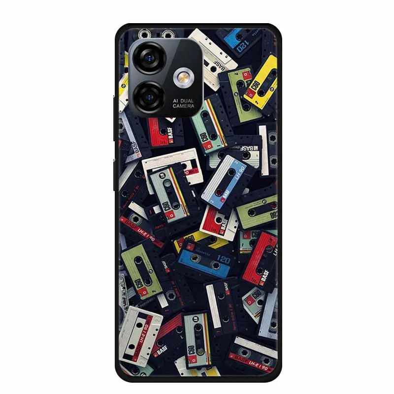 Luxury Black TPU Soft Silicone Phone Case - Fashionable Protective Cover