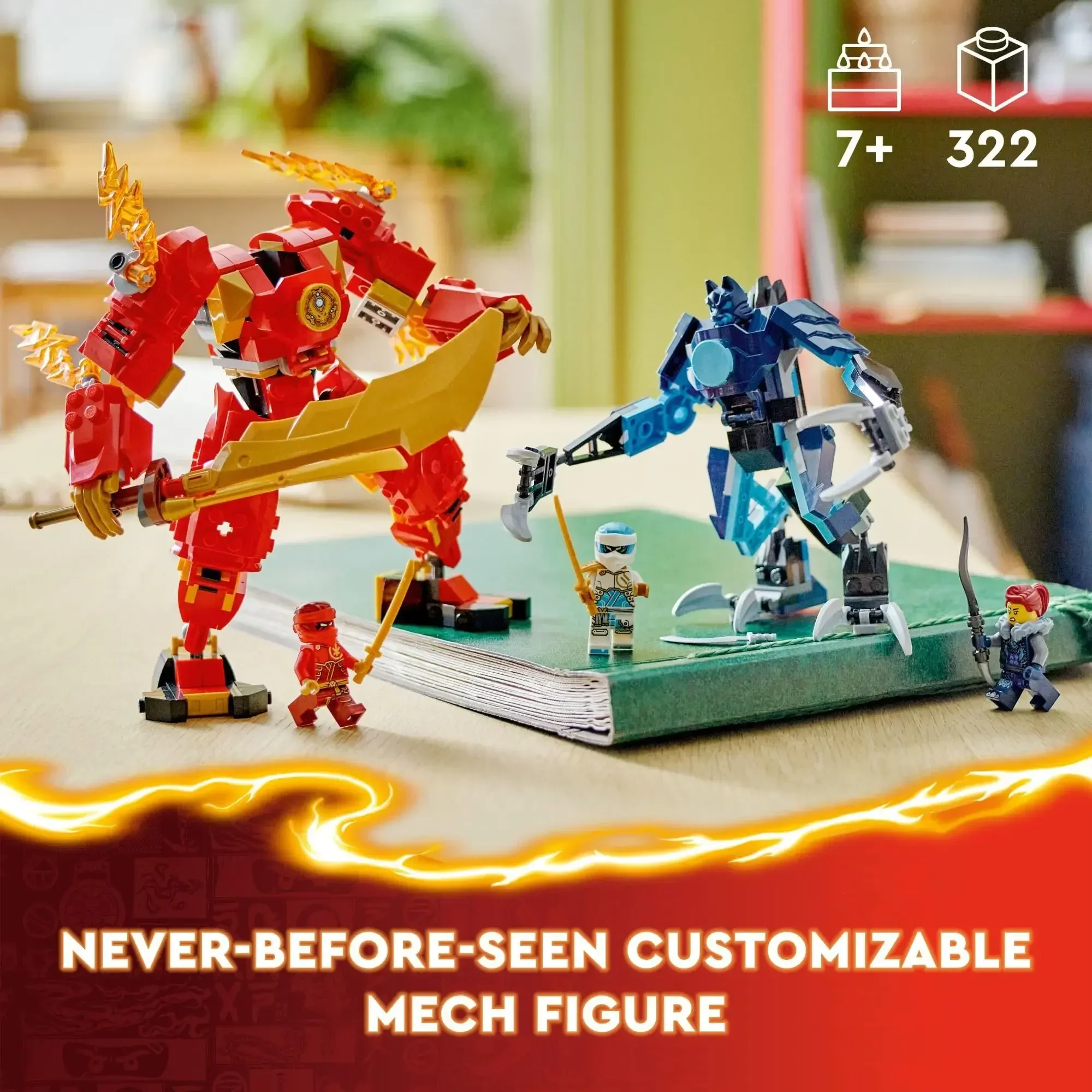 レゴ ニンジャゴー カイのエレメンタル ファイア メカ アクション 