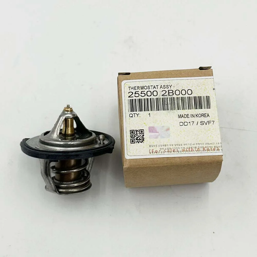 Engine Coolant Thermostat 25500-2B000 21200-ED000 25500-2A050 for 2012- Hyundai Elantra Accent KIA Rio Soul 1.6L 255002B000