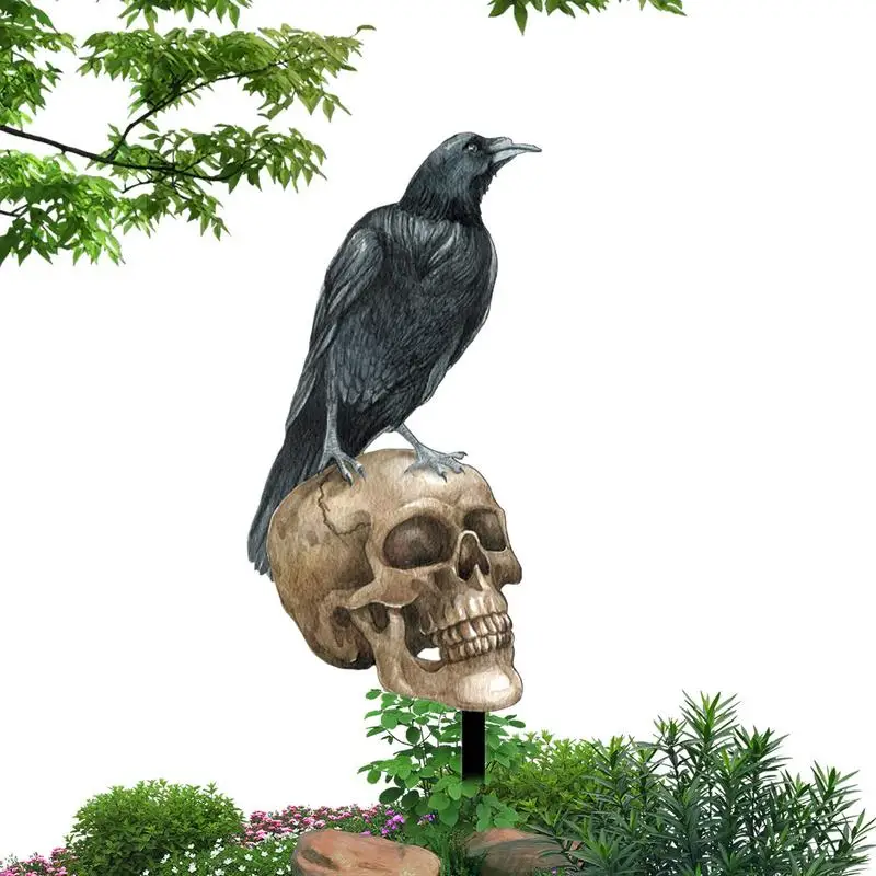 

Skull Yard Stake Decor Acrylic Skull Yard Decoration Waterproof Outdoor Garden Decoration Skull Decor Acrylic Yard Art Decor For