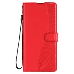 Leather Flip Wallet Phone Case with Magnetic Closure and Shockproof Protection for Pixel 9 Pro 6.3 (Red)
