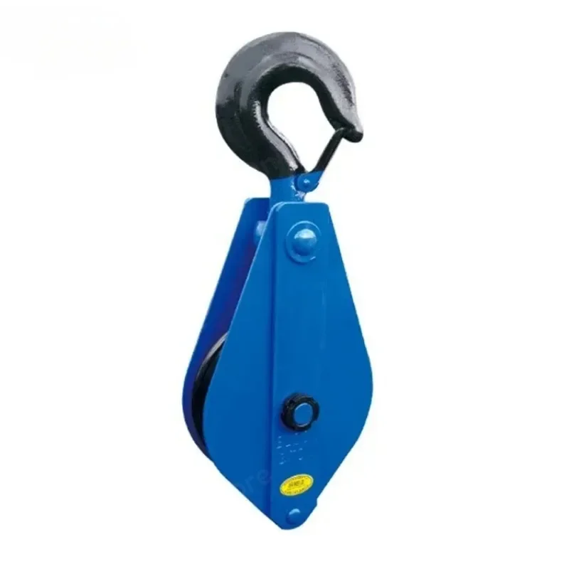 5Ton Heavy Duty Triple Wheel Wire Rope Sheave Snatch Pulley Block Lifting Swivel Hook 3