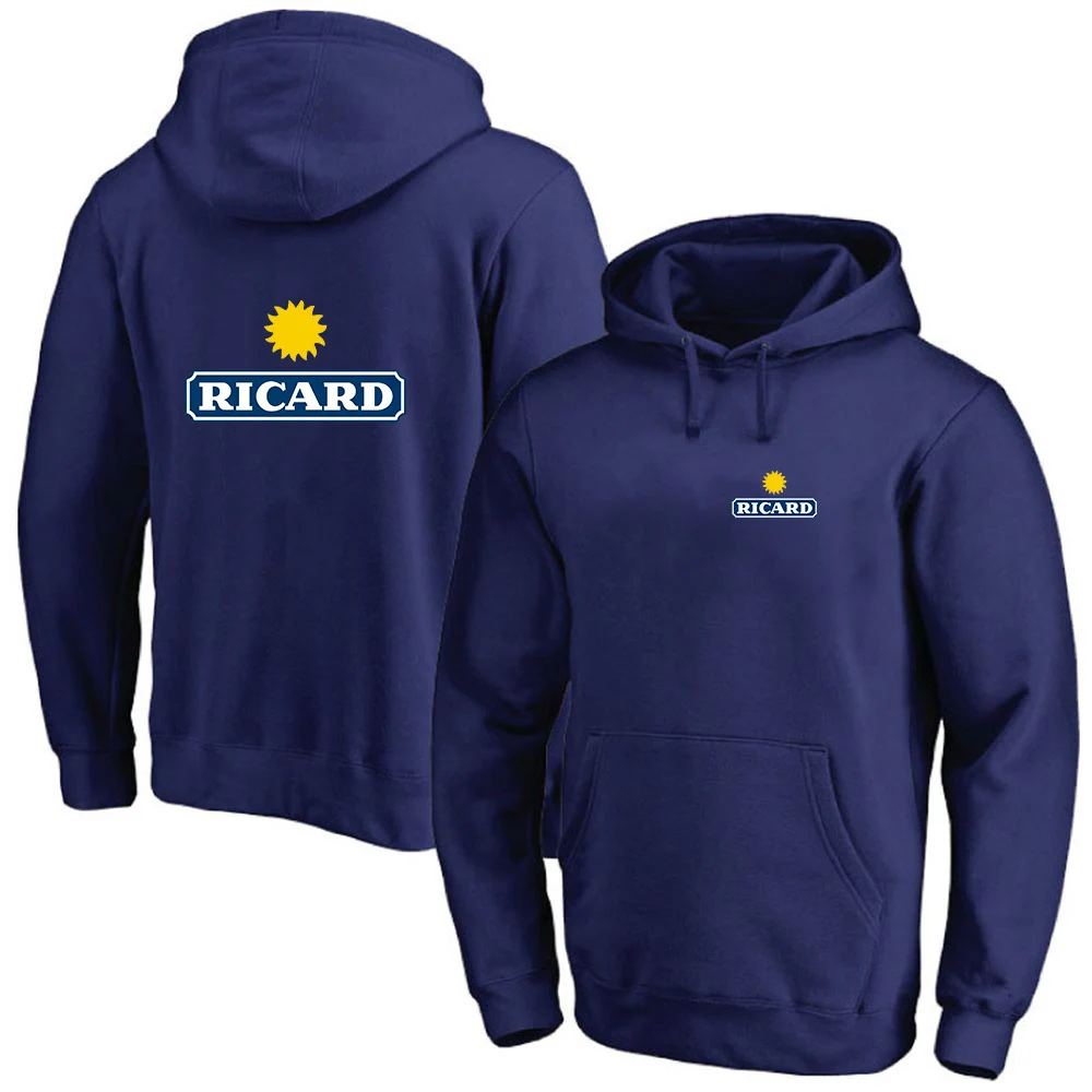 

RICARD 2023 новые весенние летние модели для мужчин, высококачественный Повседневный Модный пуловер с длинными рукавами, рубашка, однотонная Толстовка