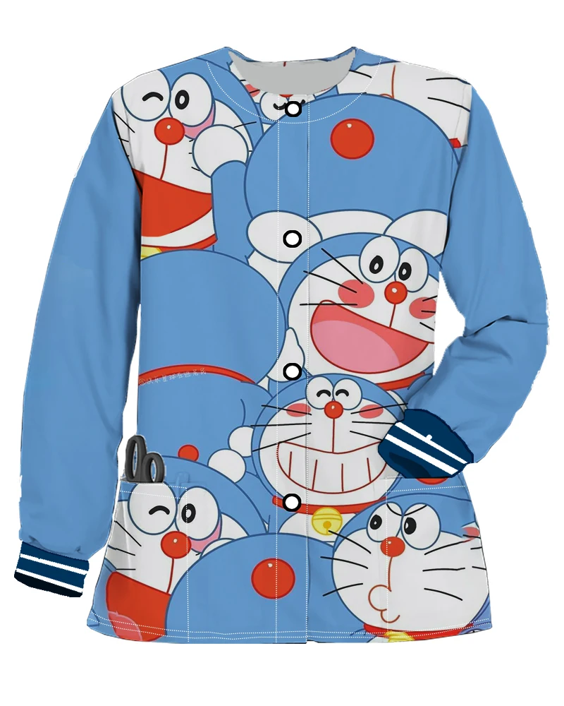 

Cardigan Japanese Y2k Clothes Women Button Coats for Women 2023 Autumn Korea Nurse Pocket Long Sleeved Women's Clothing Jackets