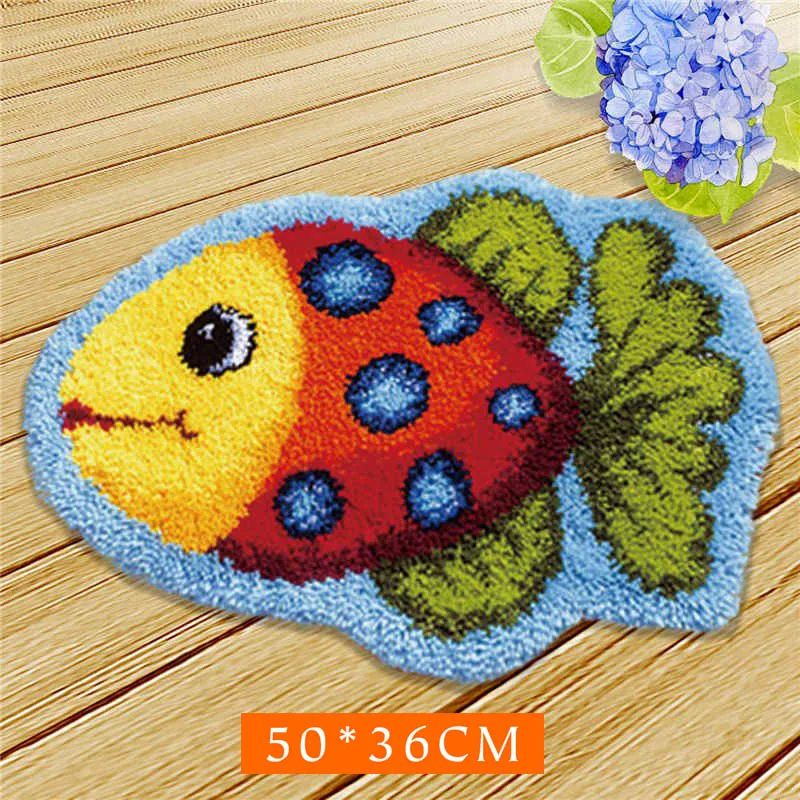 Latch Hook Kits for Adults, Color Printed Butterfly Rug Latch Hook Kits for  Kids, DIY Needle Craft Shaggy Rug Home Decoration - AliExpress