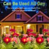 Solar Simulation Snow Lotus Flower Lights 7 Heads Outdoor Waterproof Lamp For Patio Lawn Garden Holiday Party Decoration Flower 3