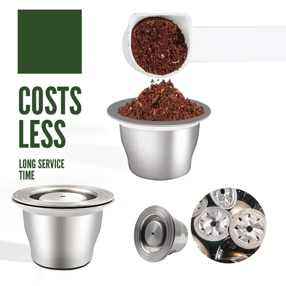 36*25mm Reusable Pods for Nespresso Reusable Aluminum Capsule Crema Espresso Coffee Filters Pods Coffee Accessories