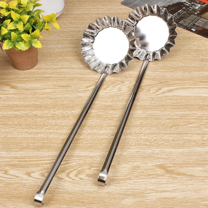 1Pc Stainless Steel Meatball Spoon Pancake Scoop Meat Pie Maker Non-stick Fried Food Mold Kitchen Cooking Tools