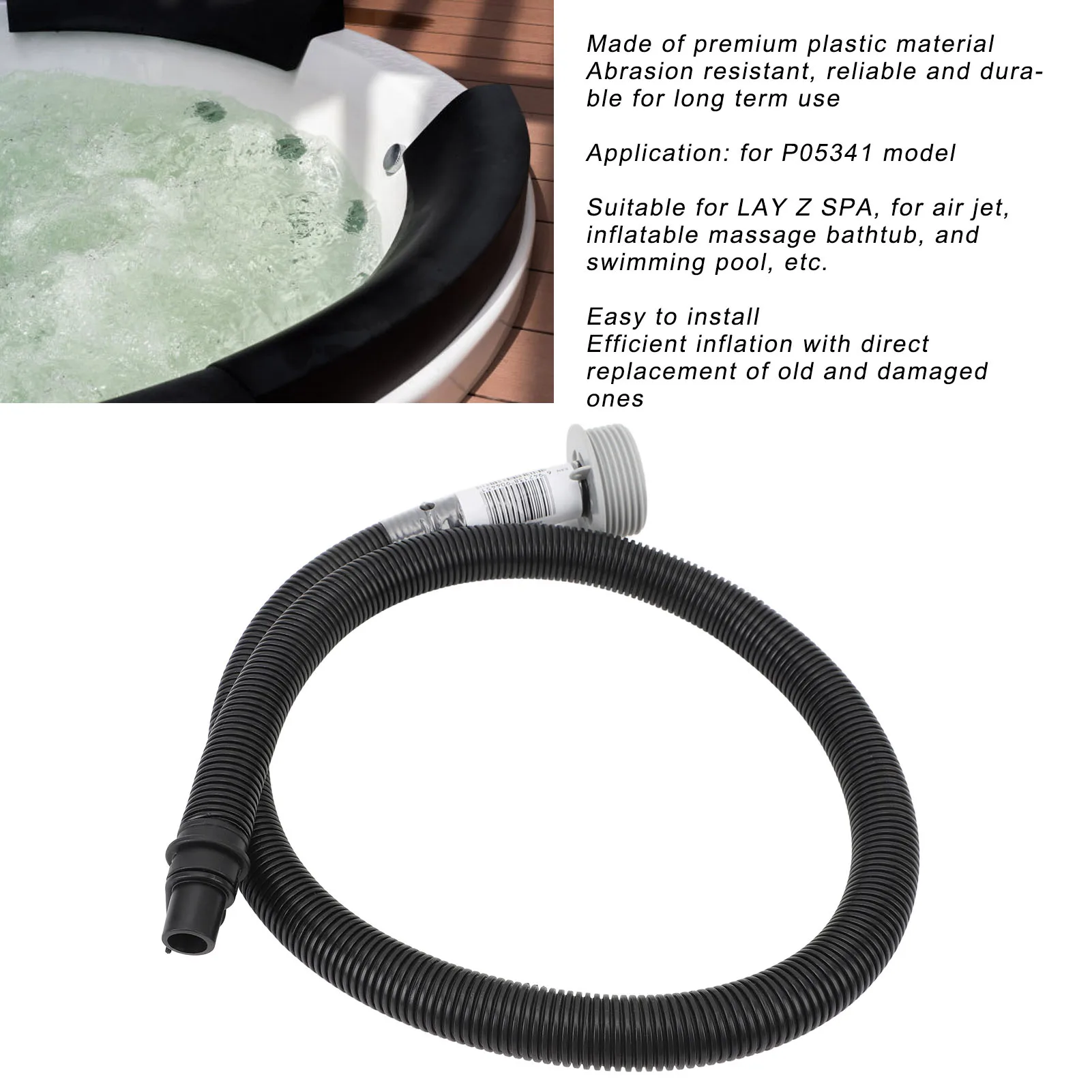 SPA Inflation Hose Plastic Inch Inflatable Hot Tub Hose for
