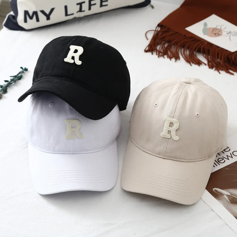 

Upgrade Your Style with this High Quality Cotton Baseball Cap - Trendy Korean Design with Embroidered Letters for a Chic Look