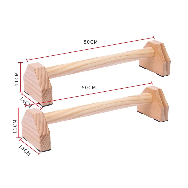New Type Of Fitness Push-ups Gymnasium Exercise Training Chest H-shaped Wooden Calisthenics Handstand Parallel Rod Double Pole
