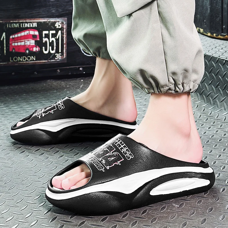 Slip Slippers for Men Non-Slip Slip Comfy With Thick Sole Slipper for Indoor Outdoor Soft Foam Sliders_voghion.com