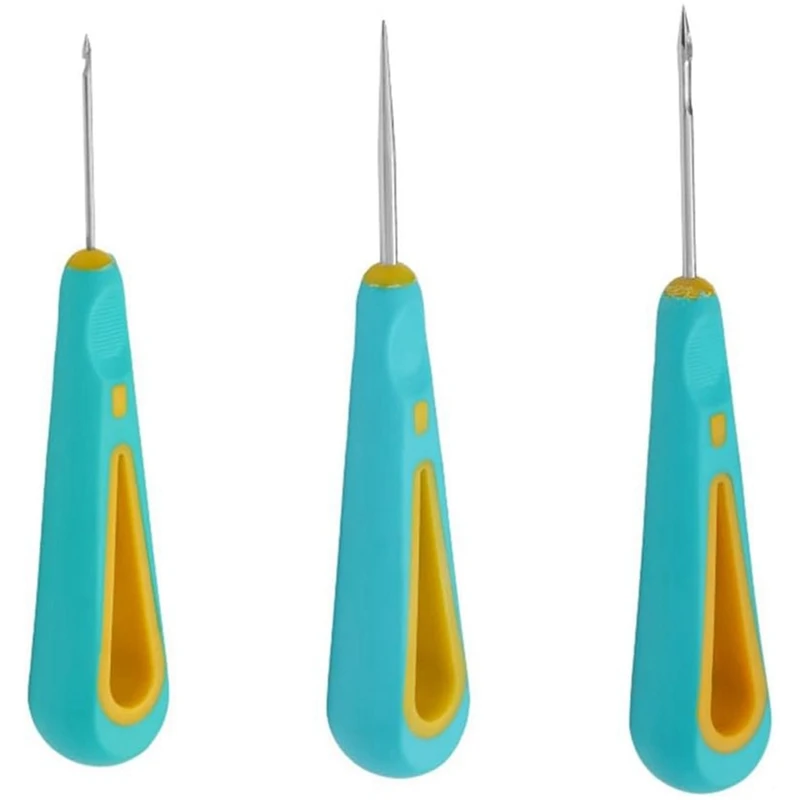 3PCS Round Hole Cone Hand Drills Punch Needle Candle Wick Tool For Candle Making
