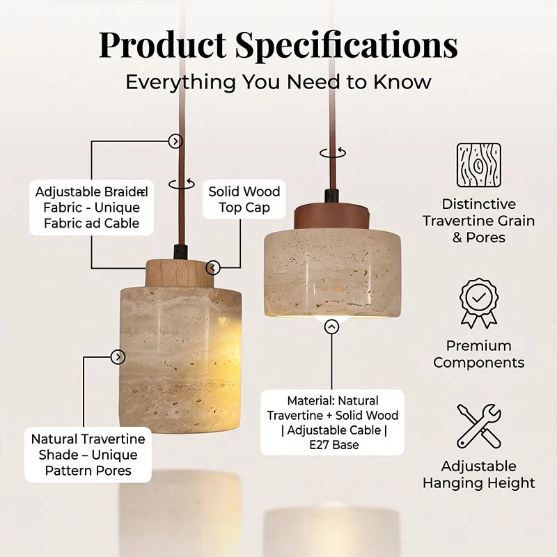 Wabi-Sabi Bedside Pendant Lamp 6