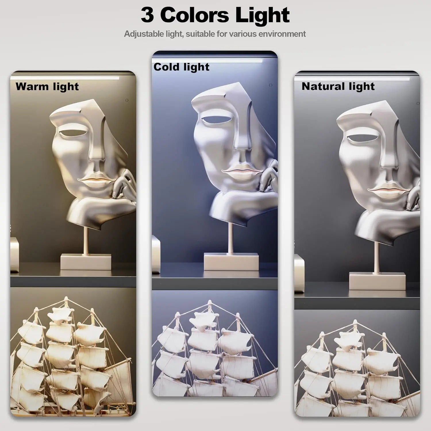 63" Tall LED Glass Display Cabinet 3