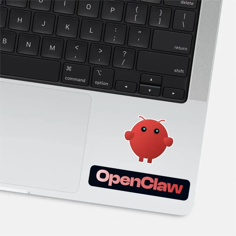 OpenClaw 귀여운 랍스터 비닐 스티커 MacBook 미니 노트북 전화 컴퓨터 노트북 장식을위한 맞춤형 크리 에이 티브 데칼