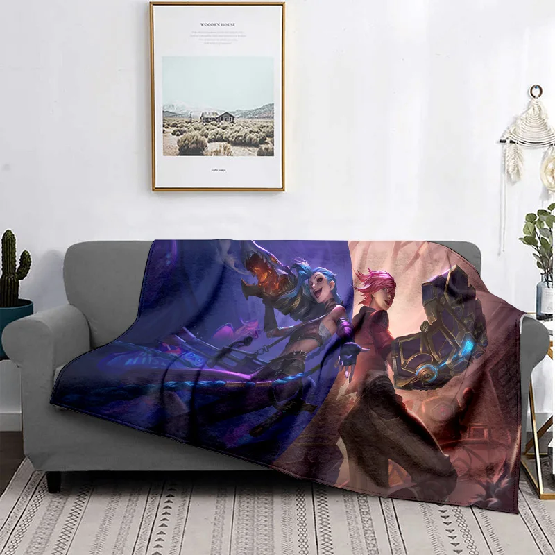 marshal  Caitlin :game Theme, Printed Flannel Throw Blanket,Perfect for Bedroom or Sofa Décor,Cozy and Warm for Winter 6
