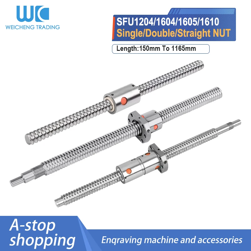 GUWANJI Vis à billes 600 mm SFU1605 600 mm RM1605 600 mm avec écrou sphérique GUWANJI Vis à billes 600 mm SFU1605 600 mm RM1605 600 mm avec écrou sphérique