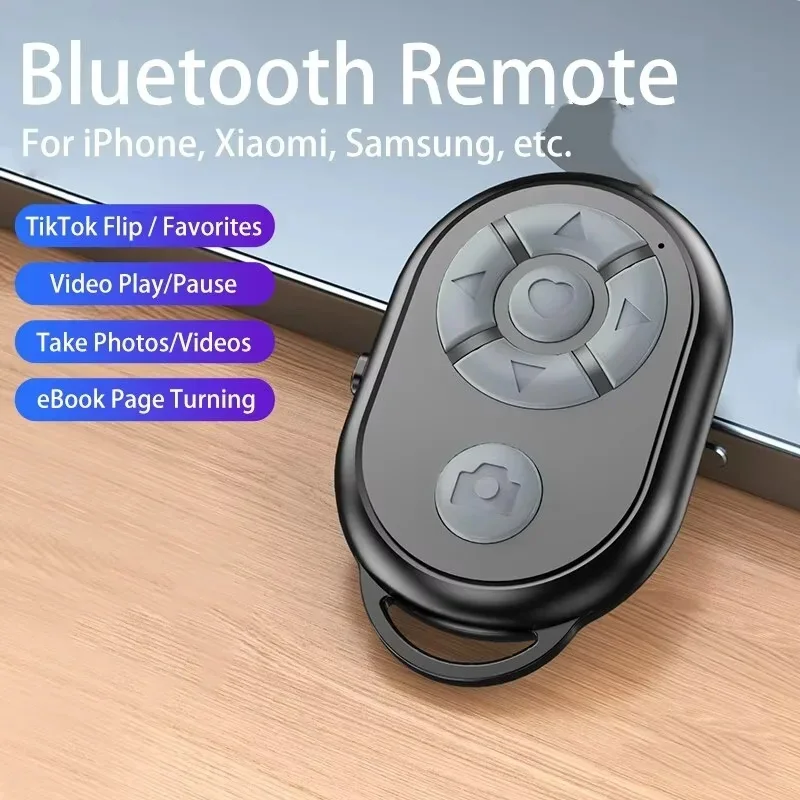 Bluetooth Remote For iPhone Xiaomi IOS Android Phone Universal Remote Control Selfie Stick Bluetooth Camera Controller New