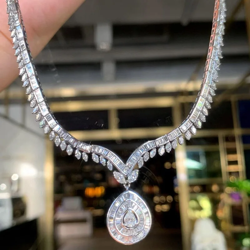 Diamond necklace luxury Clearance