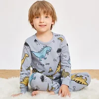 Pyjamas pour enfants pour garçons 2 3 4 5 6 7 8 9 10 11 12 13 14 ans ensemble de vêtements de nuit en coton pyjama dinosaure vert enfants Pijamas vêtements 3