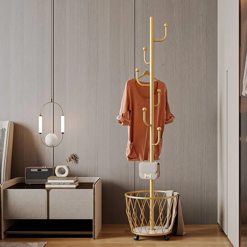 

Heavy Duty Clothes Rack Detachable Storage Balcony Golden Clothes Rack Place Saving Stendibiancheria Living Room Furniture