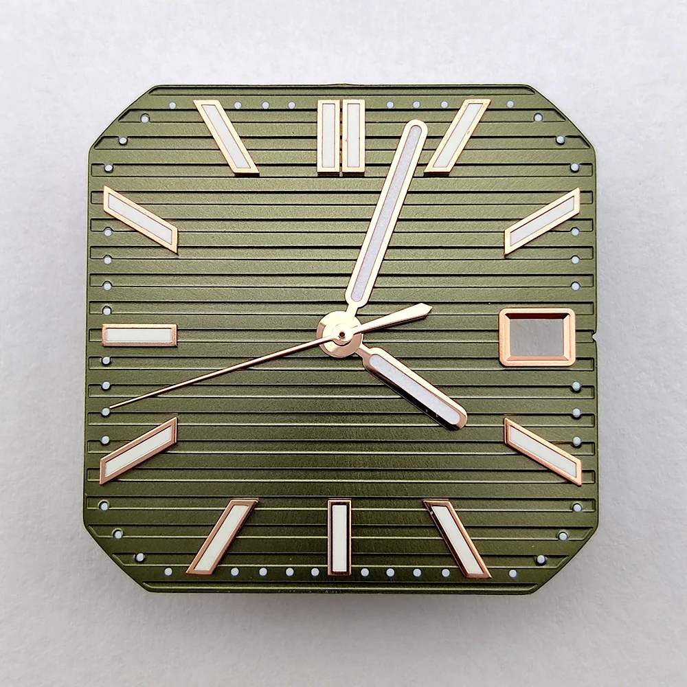 Men's Automatic Watch Kit - Square Dial, Waterproof 316L Stainless Steel Case
