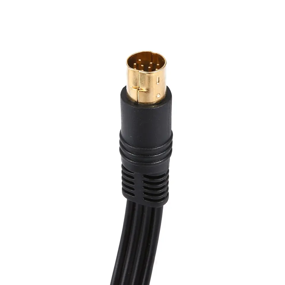 Sega Saturn: Cavo Alimentazione AC E Cavo AV RCA Audio Video Oro - Nuovi