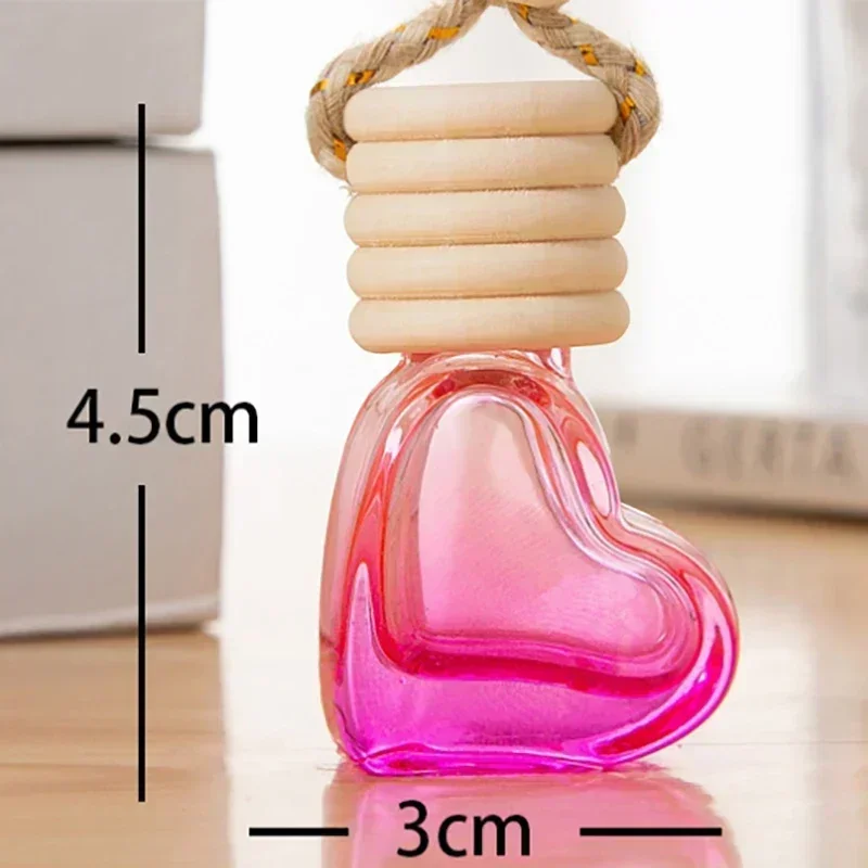 1PC Perfume Bottle Ornament Hanging Empty Bottle Essential Oil Diffuser Fragrance Air Freshener Scent Car Interior Accessory