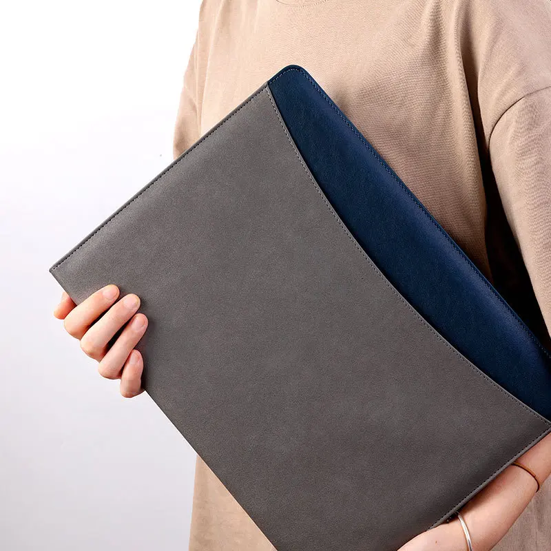 A4 비즈니스 PU 가죽 파일 폴더, Padfolio 클립보드, 문서 스플라이스 폴더 계산기, 회의 쓰기 패드, 사무실용