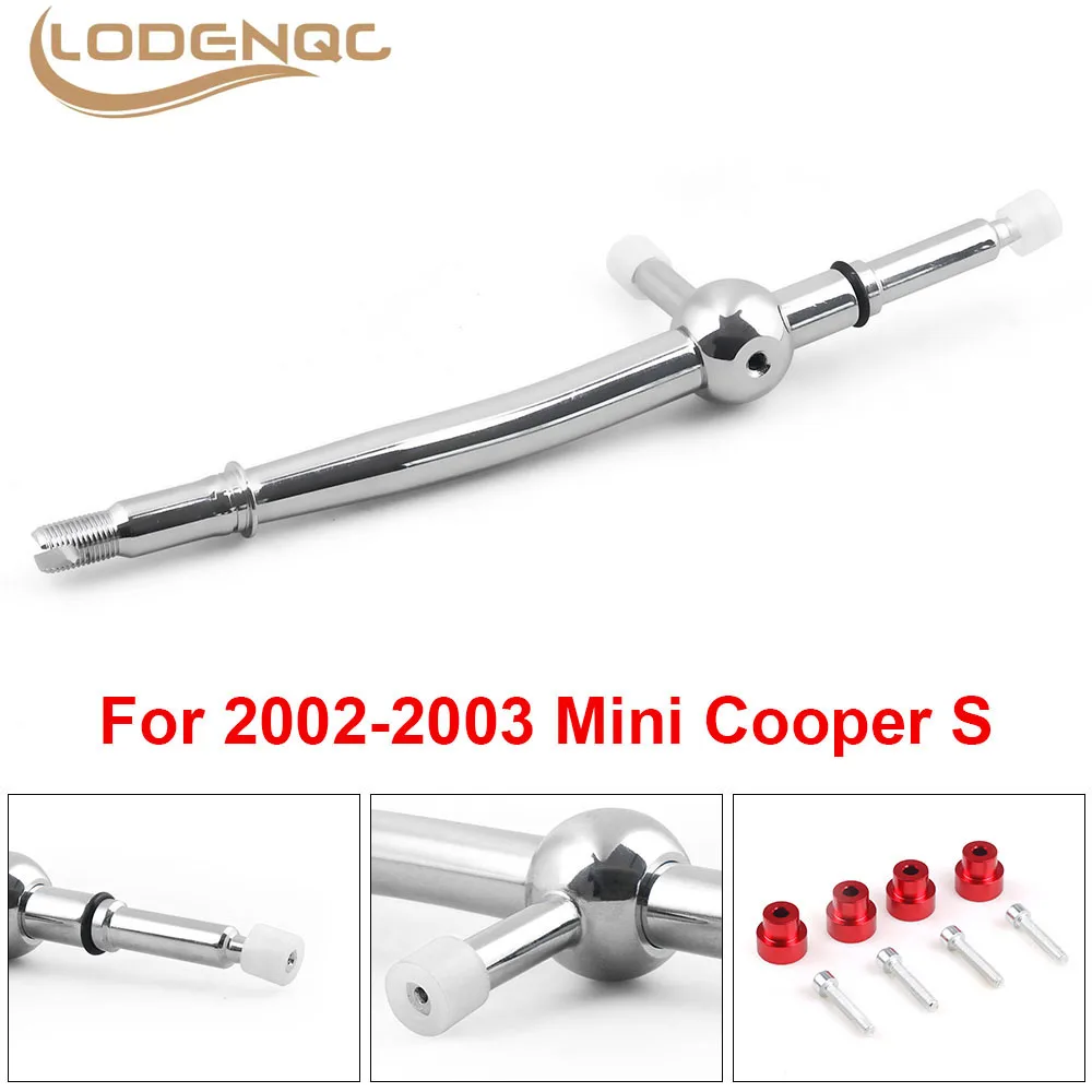 Lodenqc Racing Quick Short Throw Shifter Per Mini Cooper 5Speed/S 6Speed 2002-2003 Red Chrome Short Shifter Manual