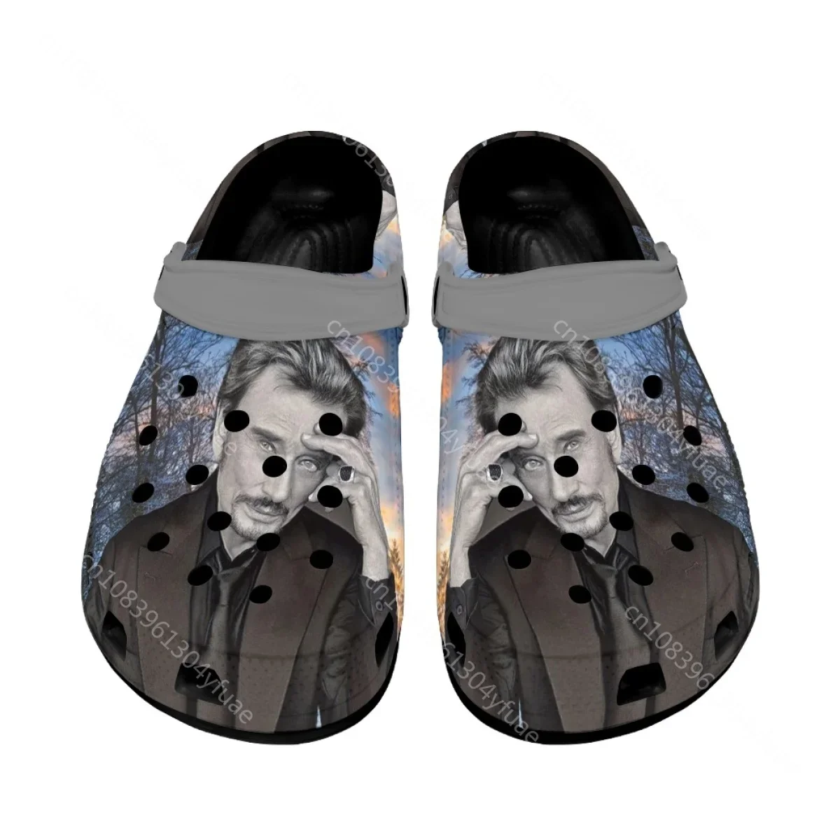 2023 Johnny Hallyday Designer Fashion Sandals Summer Casual Non-slip Outdoor Indoor Slippers Soft Sole Lightweight Garden Shoes