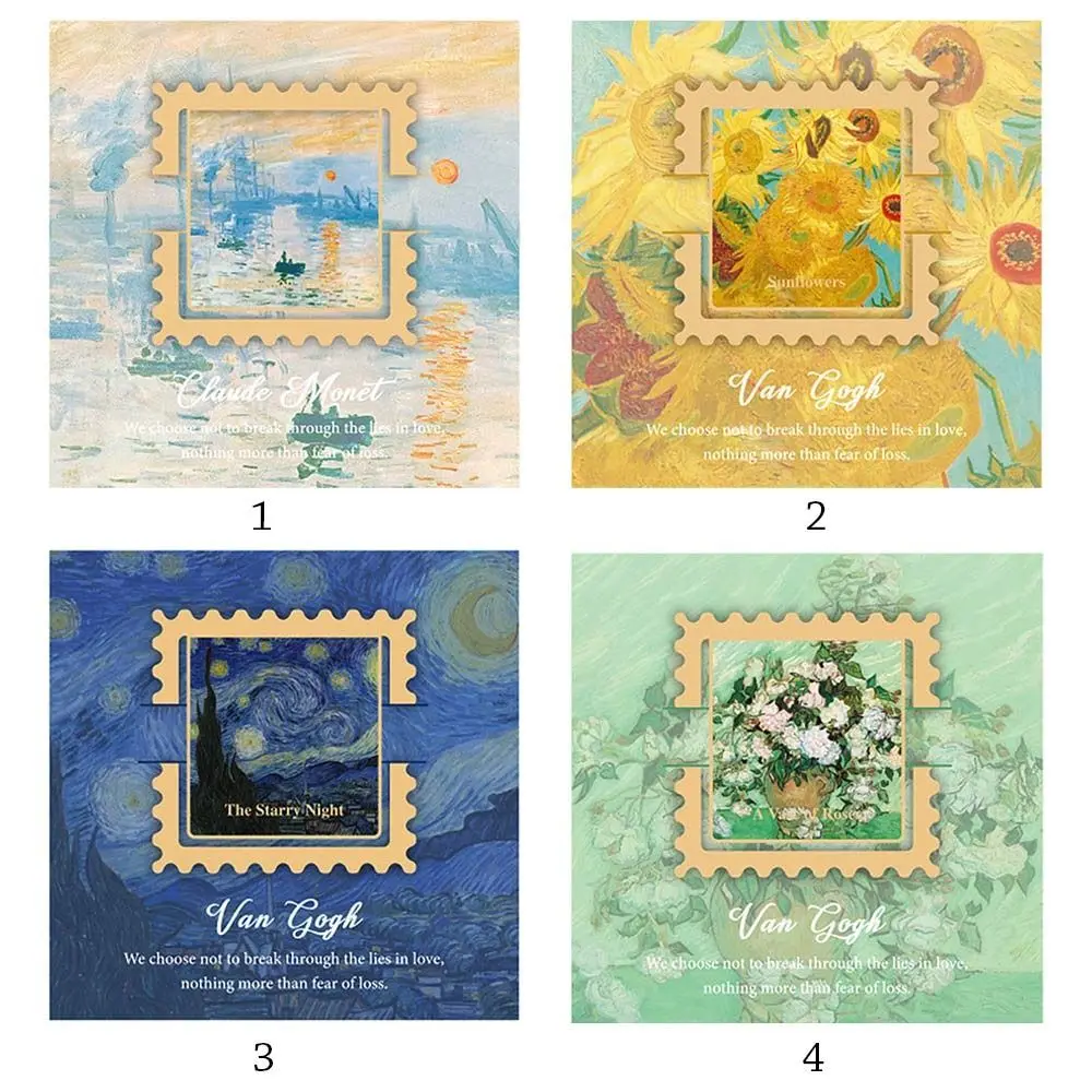 Creative Oil Painting Bookmarks Cute Landscape Separator Pages Tags DIY Funny School Office Supplies bookmarks stationery supplies oil painting bookmark