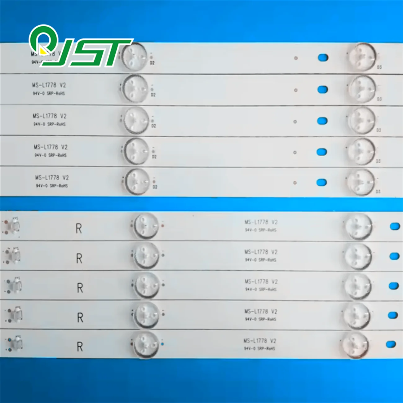 10pcs/Kit LED Strips for 55 TV MS-L1778 V2 V3 LSC550FN11-2 IRBIS 55S01UD318B Galatec TVS-S5505MC 55S100T2 4KTLF55 MC-32A/5810S 3