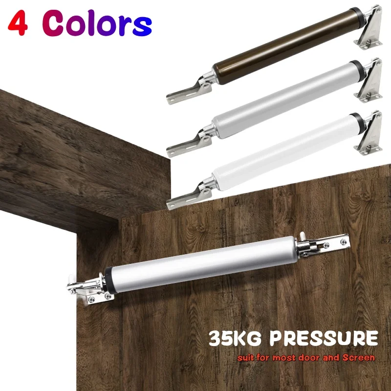 4 สีปิดประตูอัตโนมัติใกล้ชิดหน้าจอลมหนักและประตูพายุใกล้ชิดปรับความเร็วการวางตำแหน่งประตูหยุดป้องกันผู้ถือประตูฮาร์ดแวร์ 1