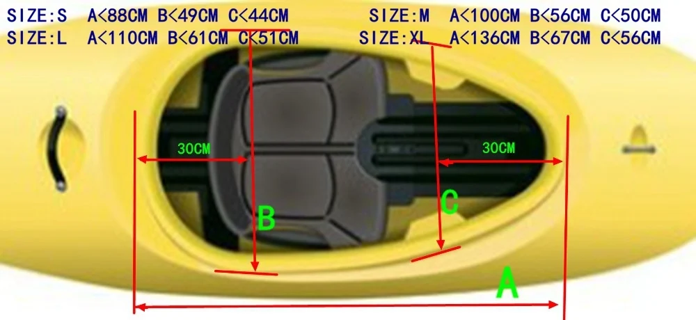 4 size Cockpit fender kayak rubber boat accessories marine paddle Universal Fit water sports Black bateau island canoe wakeboard 3
