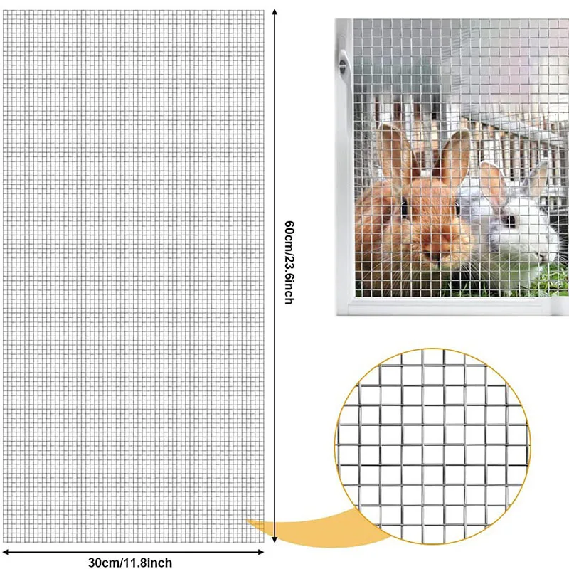 Stainless Steel Woven Wire Mesh Screen Air Vent Mesh  Multiple Uses for Home and Garden BBQ Wire Mesh Screen
