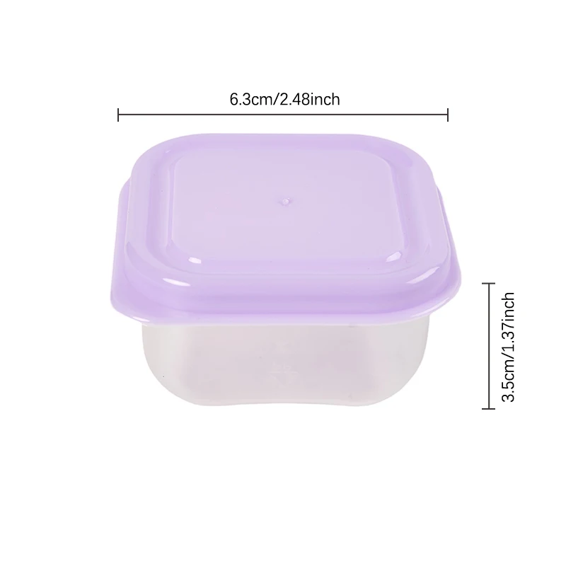 6Pcs Food Storage Container Small Plastic Moisture-proof Containers Mini Kitchen Storage Box with Leakproof Lid Kitchen Accessor 2