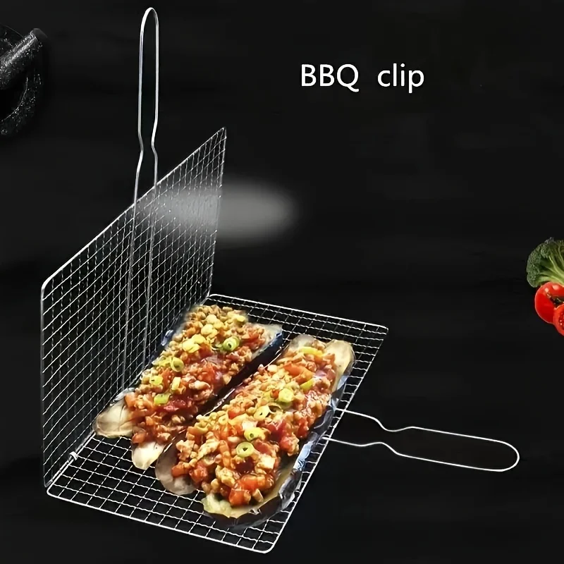 [Multi-purpose] Heavy-duty stainless steel grill for even cooking - ideal for camping, picnics and family gatherings