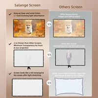 Salange Projector Screen 100 inch 120 inch 150 Portable Foldable for Home Theater Outdoor Indoor Double Side projection screens - Image 2