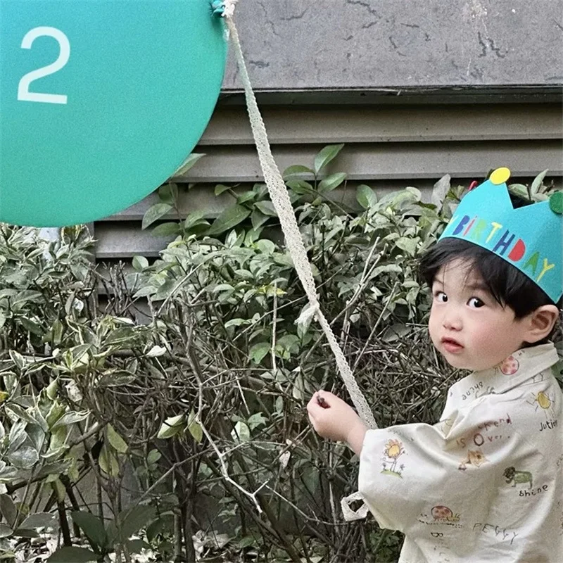 Junge Mädchen Kinder Geburtstag Party Krone Hut Alles Gute zum Geburtstag Party Hut Kopfbedeckung Kinder Hundertjahr 1 2 3 4 5 Jahre Dekor – Detail 7